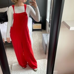 Anthropologie Red Jumpsuit / Overalls